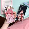 Game GI Miko Matte TPU Mobile Phone Case for VIVO Y77 76 75 74 73 72 58 56 55 51 50 38 36 Y19 Y18 Y03 Y01 5G Colorful Cover