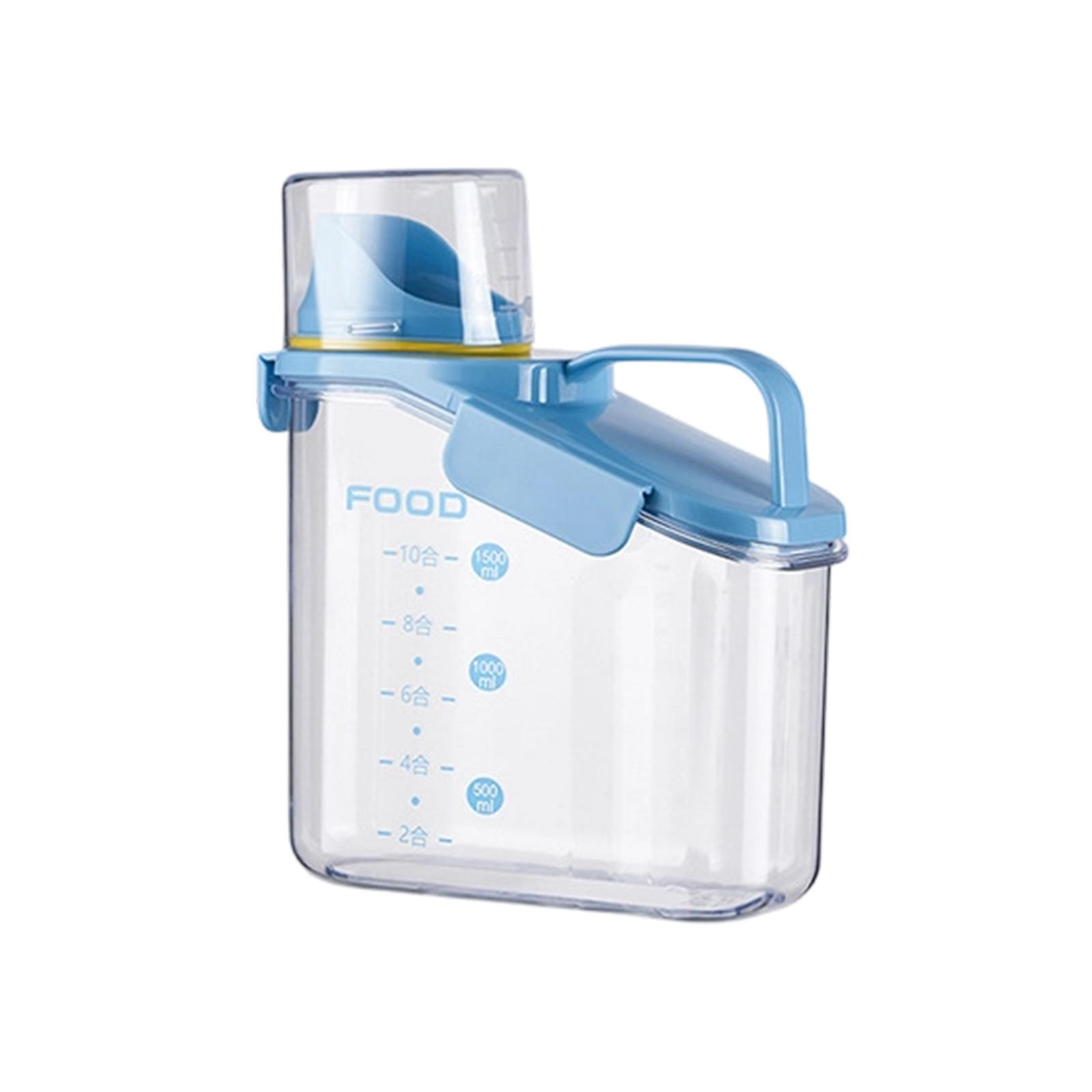 

Airtight Container For Household Kitchen Grains And Cereals, Large Size With Lid, Transparent Food Storage Box, Rice Container One Size