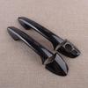 NEW Exterior Door Handle Cover Trim Cap Set Carbon Fiber Texture Fit for Mercedes Benz W246 W204 W212 X204 W166 W117 LHD Black