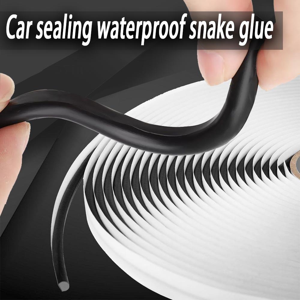 Butyl Sealing Tape, Black, 4.3M Plumbers Putty, RV Sealant, Boat Sealing, EDPM Butyl Tape