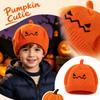 Kids Pumpkin Halloween Knitted Hat, Cute Warm Winter for Boys and Girls