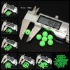 200pcs Round Soft Rubber Luminous Fishing Space Beads Glow Fluorescent In Dark 4-12mm More Size Choose Fishing Lure Bead Tools