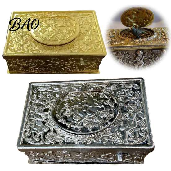 Timeless Vintage Style Decor Automatic Pop Up Bird Music Box with Mechanical Singing Bird, Gold Alloy Thoughtful Gift for Birthday Jewelry Featuring
