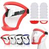 Oil-splash Proof Mask Full Face Shield Transparent Safety Mask Protection Cover Anti Fog Anti Dust Anti Droplet Cycling Mask