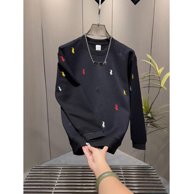 Herren Slim Fit Herbst Stickerei Kriegspferd Lässiges Kurzarm-T-Shirt - Trendiges Halbarm-Design