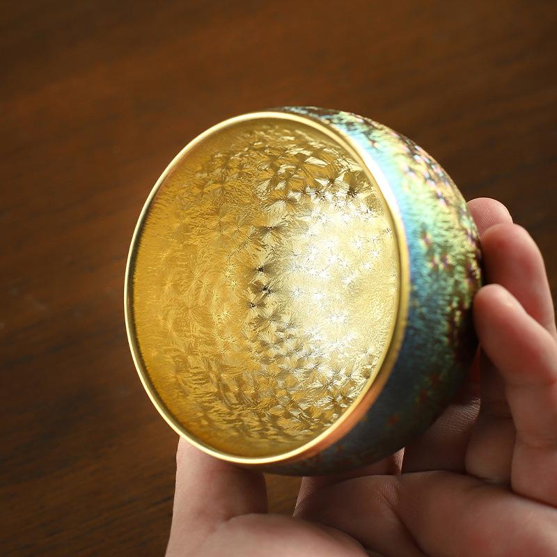 Colorful Master Cup Tea Bowl Gilt Silver Ceramic Teacup Tea Cup Single Cup Tea Cup Kung Fu Tea Set Teacup