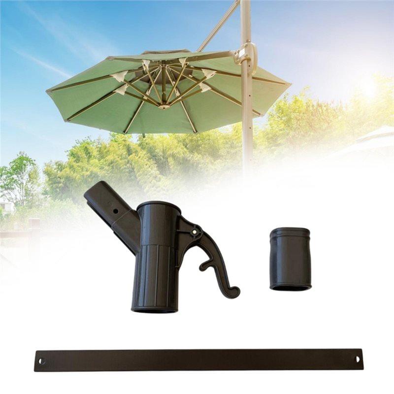 Outdoor Yard For Deck Picnic Garden Accessories Holder For Patio Umbrella Lifting Handle Heavy Duty Attachment Parasol Mount