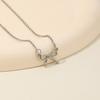 Fashionable Bow Necklace Bowknot Pendant Neckchain Adjustable Chain Choker Handmade Collarbone Chain Gifts for Women