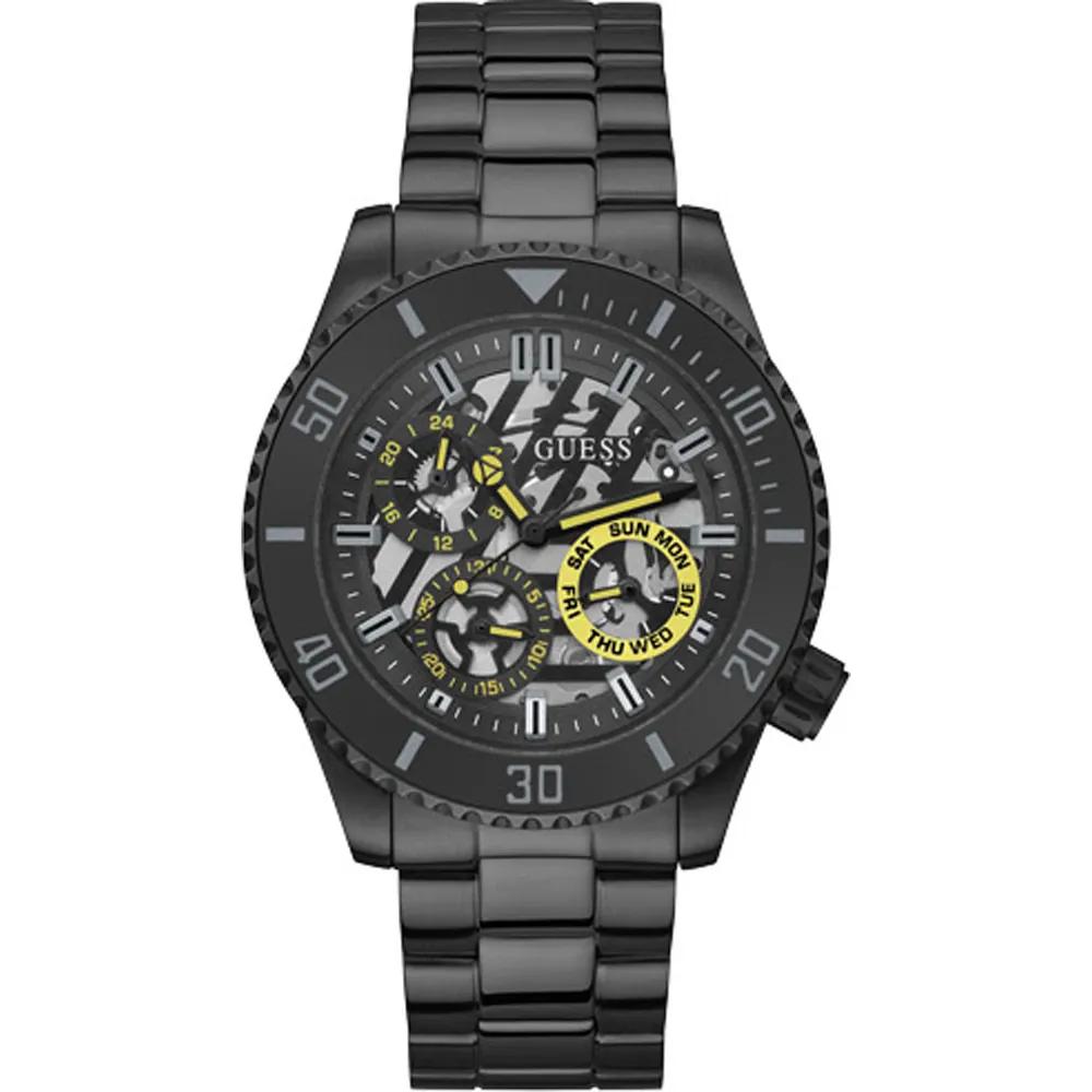 GUESS Axle Black Stainless Steel Men s Quartz GW0488G3 чёрный
