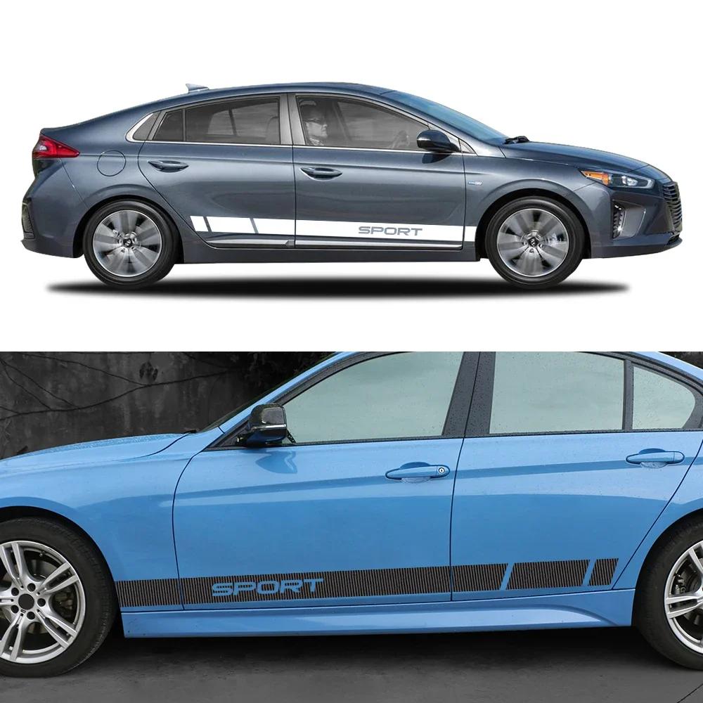 2PCS Car Door Side Sticker Decor Decal Car Sticker Exterior Waterproof For Hyundai Ioniq 5 6 7 N Line 2026 2026 2026 2026
