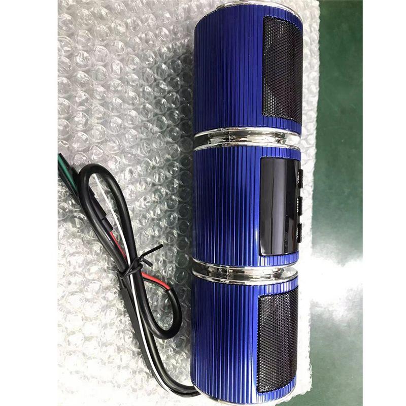 Highly Recommended Motorcycle MP3 Audio Speaker Water Motorbike Stereo FM Radio AUX USB TF Card Bluetooth MP3 Motorcycles Speake