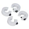 4 szt. Kołnierze ograniczające do szyn liniowych Stopery ze stopu aluminium Mocowane zaciskowo na wale Pierścienie mocujące ograniczające ID 16MM OD 35MM Grubość 10MM