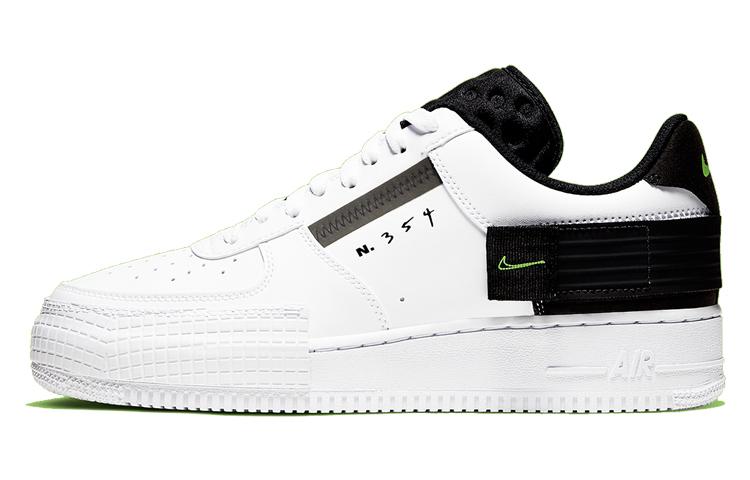 

Nike Air Force 1 Type White Black Volt AT7859-101 44