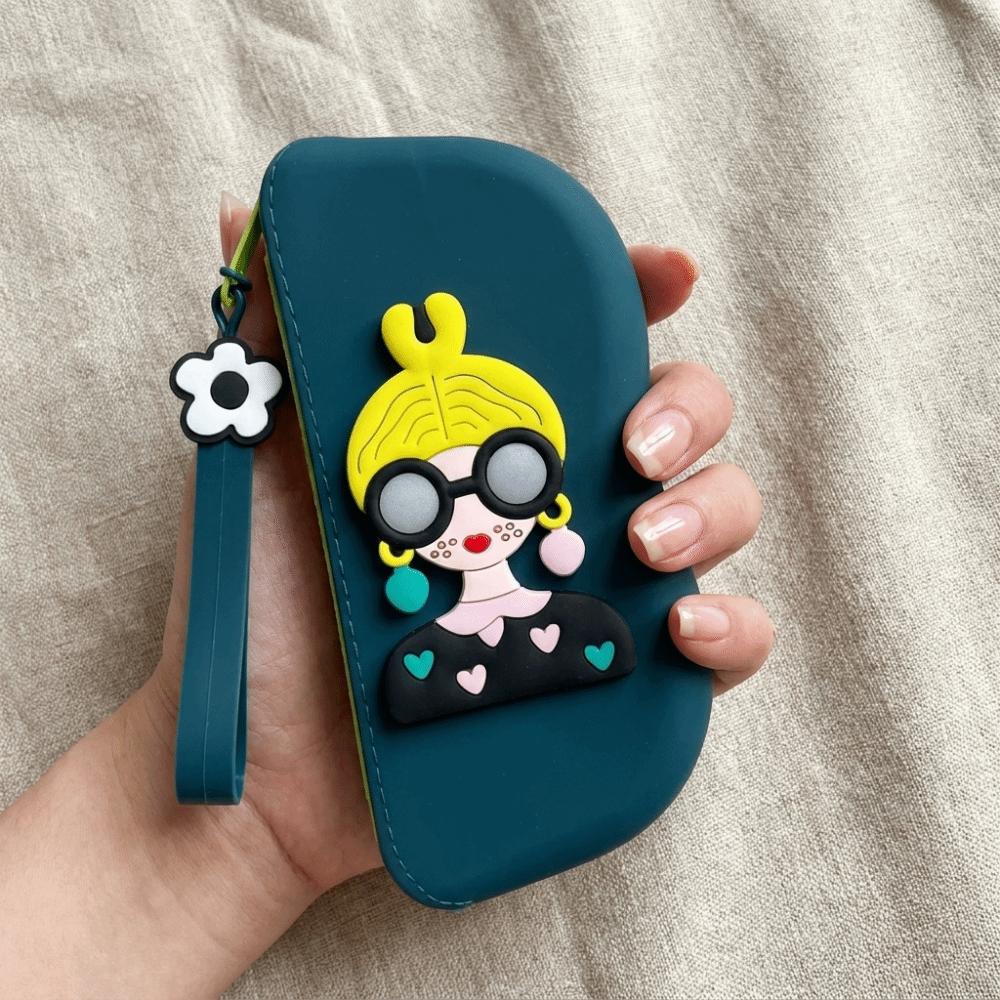 Waterproof Small Items Bag Dustproof Sunglasses Pouch Fashion Silicone Eyeglasses Case  Female