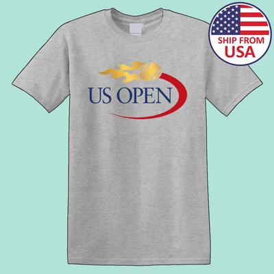 US Open Tennis Grand Slam Men's Grey Size S-5XL