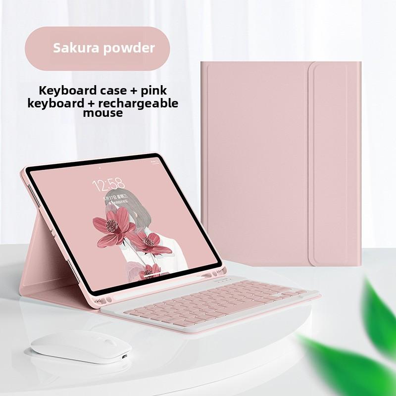 Bluetooth Keyboard Leather Case for IPad 10 10.2 with Pencil Slot Compatible Air 5 Pro 12.9 Mouse