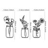 Flower Vase Wall Decorations Metal Flower Vase Sculpture HollowOut Wall Sign Sculpture Hangings Decorations for Bedroom