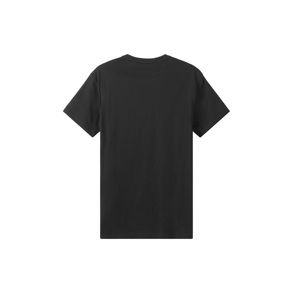 Armani Exchange T-Shirts Men's Black Crew Neck Moderate Straight Fit 6KZTFA-ZJBVZ-1200