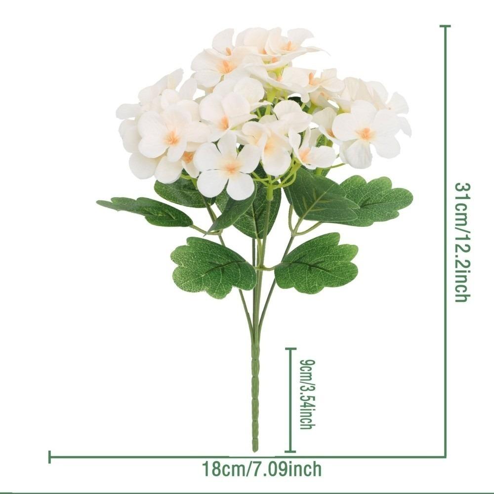 Silk Cloth Foam Flower Bouquet Dyed Edged Simulation Flowers Home Decoration  Photography Props