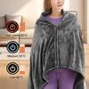 New USB Electric Heated Blanket 3 Heating Levels Fleece Heated Blanket Wearable Heating Lap Blanket for Household and Office LIJ