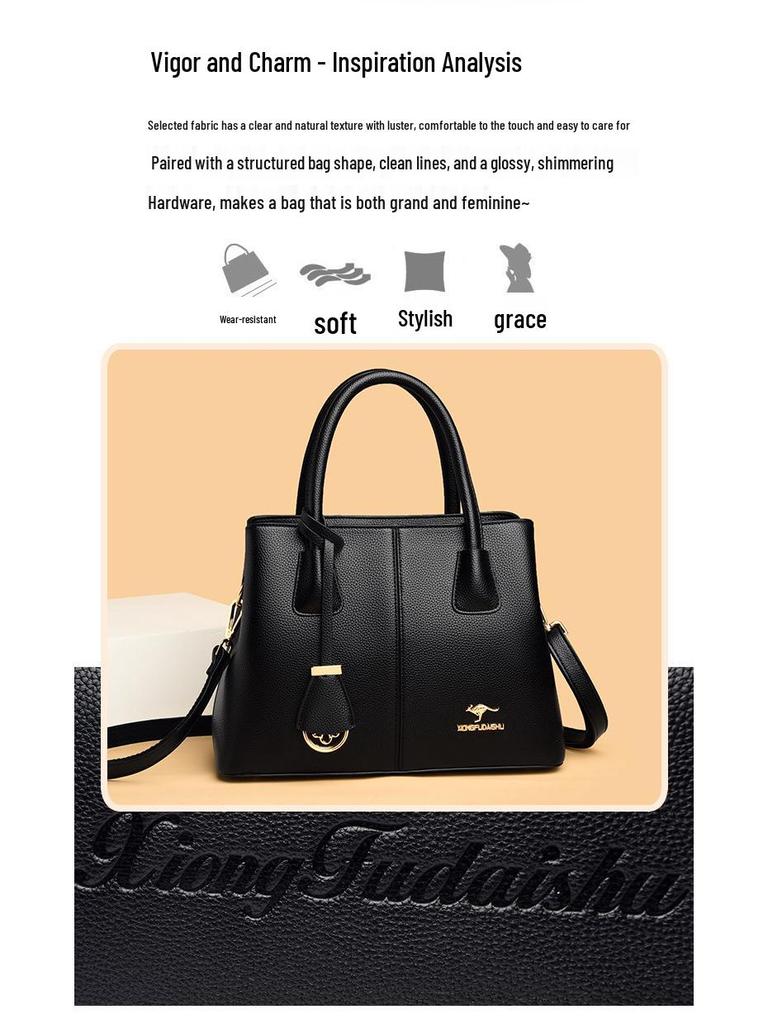 2025 Fashionable Women's Crossbody & Shoulder Bag - Large Capacity, Ideal for Middle-Aged Moms