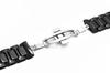 [Kai Tian] Deluxe Full Ceramic Watch Strap 22mm Black Replacement Watch Band Bracelet Men's Stainless Steel Buckle