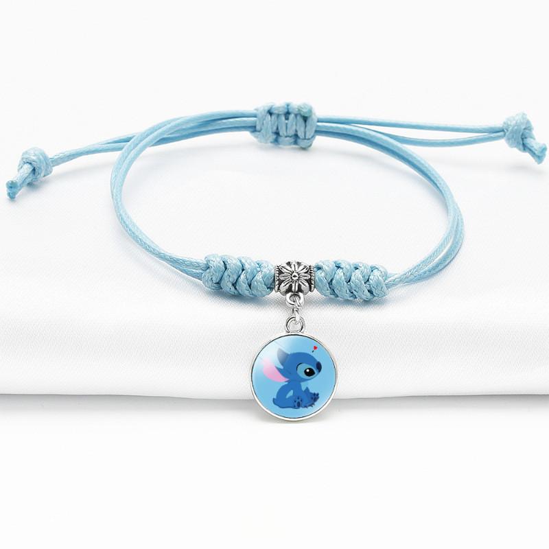 Anime Stylish Bracelet With Adjustable Blue Cord For Use Unisex