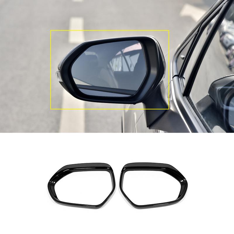 

For Toyota Corolla E210 Accessories ABS Chrome Car Rear view mirror block rain eyebrow Cover Trim Sticker Styling чорний