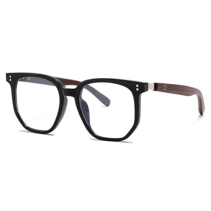 

Wood Grain Myopia Glasses For Men And Women Spectacles Anti Blue Light Near Sight Eyewear Diopter -0.5 -0.75 To -6.0 0