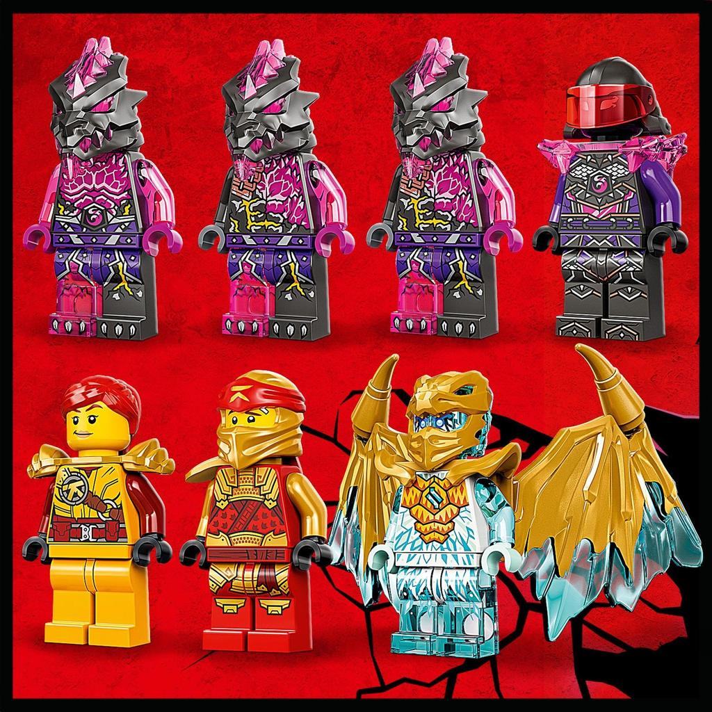 LEGO Ninjago Kai's Golden Dragon Raider 71773 Toy Blocks Gift Vehicle Ninja for Boys Ages 8 and Up