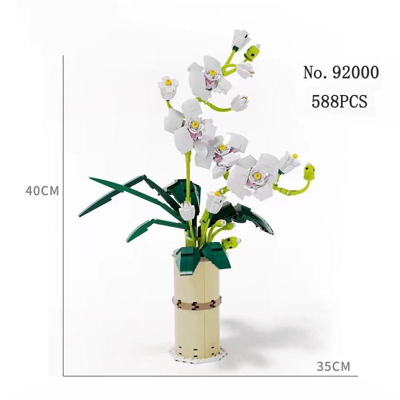 Bausteine Blumen Diy Simulation Topf Bouquet Home Dekoration DIY kinder Zusammengebaute Spielzeug Zu Senden Freundin Geschenke