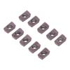 10 Pcs Milling Inserts Indexable Carbide Lathe Cutting Tools Multi Usage CNC Turning Finishing Blades with Storage Box