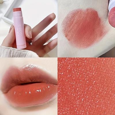 3 Stück/Set Lippenstift Lippenpflege Kosmetik Gefärbter Lippenbalsam Lippenstift Feuchtigkeitsspendend Lippenfältchen mindern Anti-Trockenheit Lippen-Make-up-Set