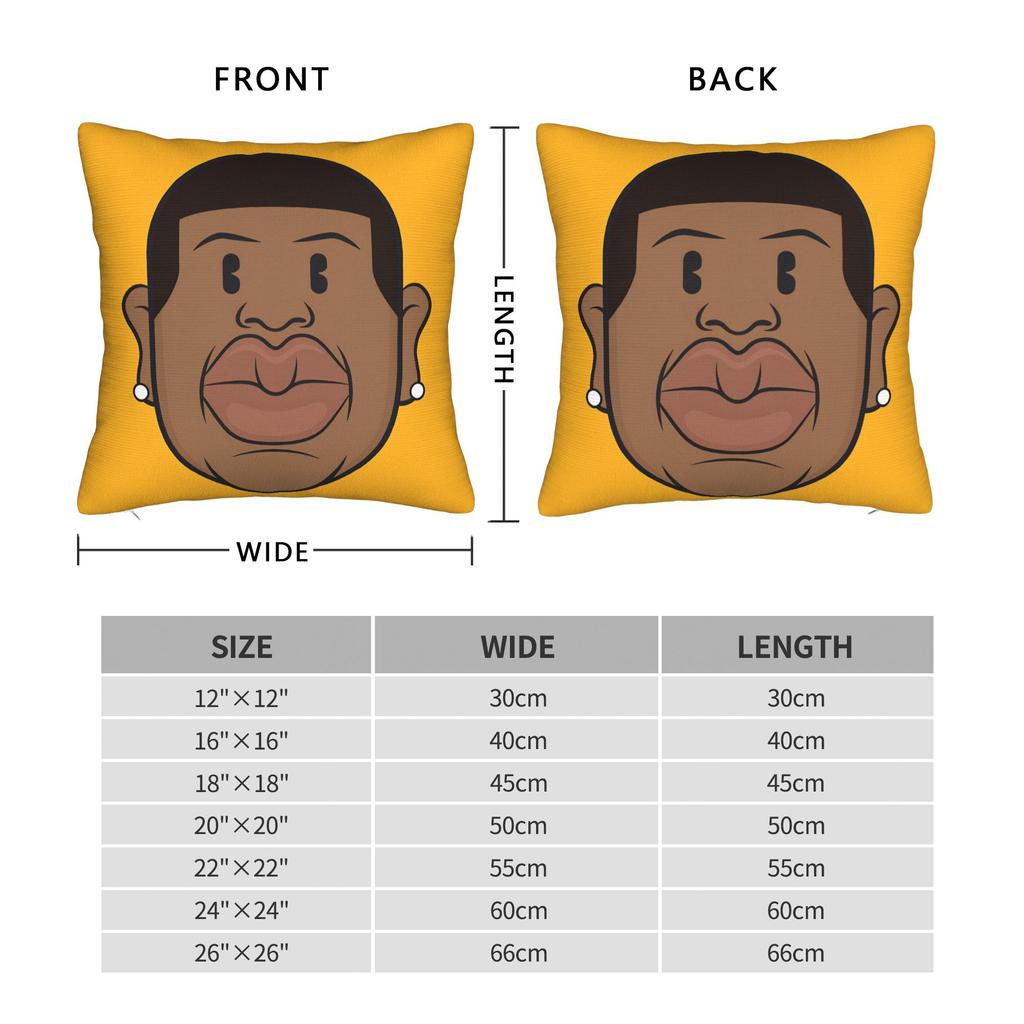 Rapper Cartoon J-Jays Z Pillowcases  Vintage Pillow Case For Sofa Car Home Decor Comfy Pillow Cover