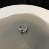 black zircon ring