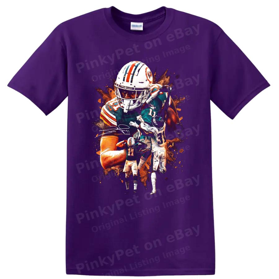 DeVante Parker Miami Dolphins Wide Receiver Football T Shirt Art Graphic Tee