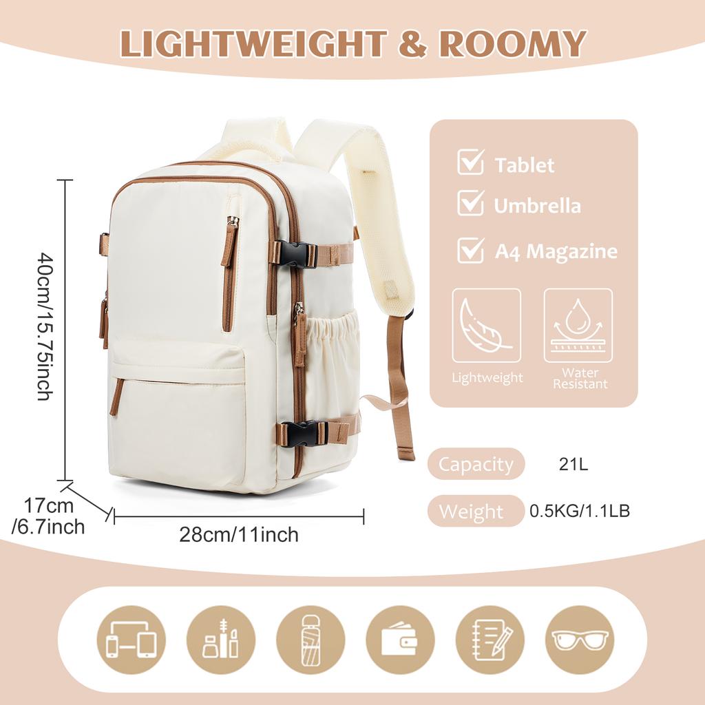 Kabine Flugzeug Reise Rucksack 40x30x20, Handgepäck Kabinenrucksack Wizzair 40x30x20 Handgepäck Herren Damen 15,6 Zoll Laptoptaschen