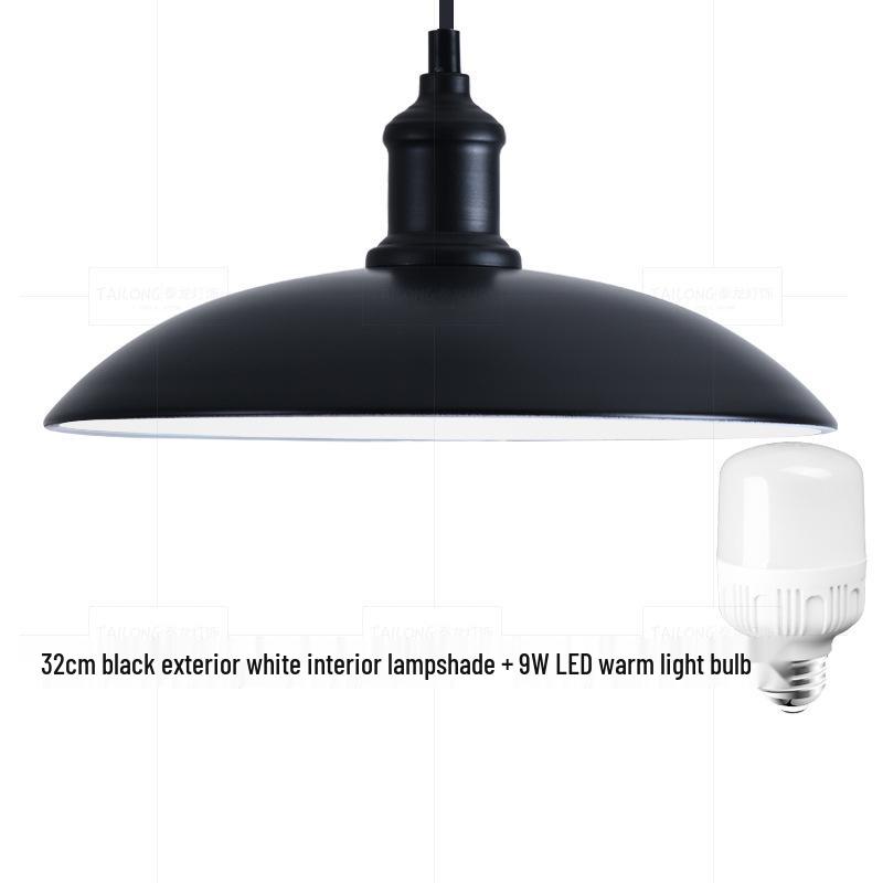 Nordic Loft Retro Industrial Pendant Light - Creative Wrought Iron Single Head Lampshade for Cafe and Bar