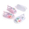 Cartoon Baby Girl Sandals: Velcro Open-Toe Breathable Summer Shoes