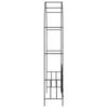vidaXL Rosenbogen mit Tor Schwarz 138 x 40 x 238 cm Eisen