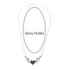 Devil Wing Heart Necklace Retro Hip Hop Style Pendant for Birthdays Anniversary Christmas Gothic Cosplay Punk Costume