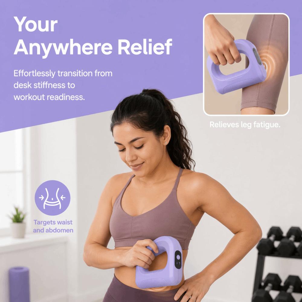 Portable Electric Body Slimming Machine Adjustable Speed Muscle Handheld Massager Gym