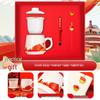 Smart Heating Ceramic Mug 4-Piece Office Gift Set
