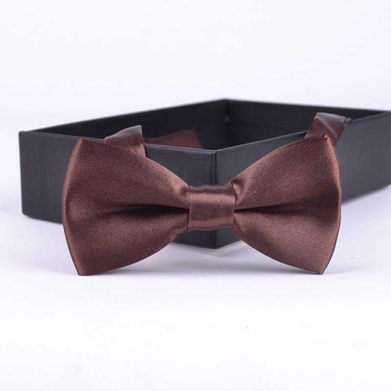 

Classic Kids Bowtie Boys Grils Baby Children Bow Tie Fashion Solid Color Mint Green Red Black White Butterfly Gravata коричневый