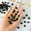 100 Piezas Traseras de Goma Negra para Pines de Solapa, Pasadores para Gemelos, Cierres para Insignias, Suministros y Accesorios para Hacer Joyería