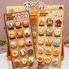 2026 1 pièce/3 pièces Aléatoire 3D Créatif mignon animal de compagnie Nourriture Dessin animé Rond Relief Autocollants Scrapbooking Diy Journal Mignon Papeterie Autocollant