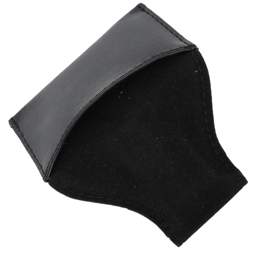 Billiard Chalk Holder Pouch PU Leather Multifunction Portable Pool Cue Chalk Holder Bag for Billiard Lovers Black