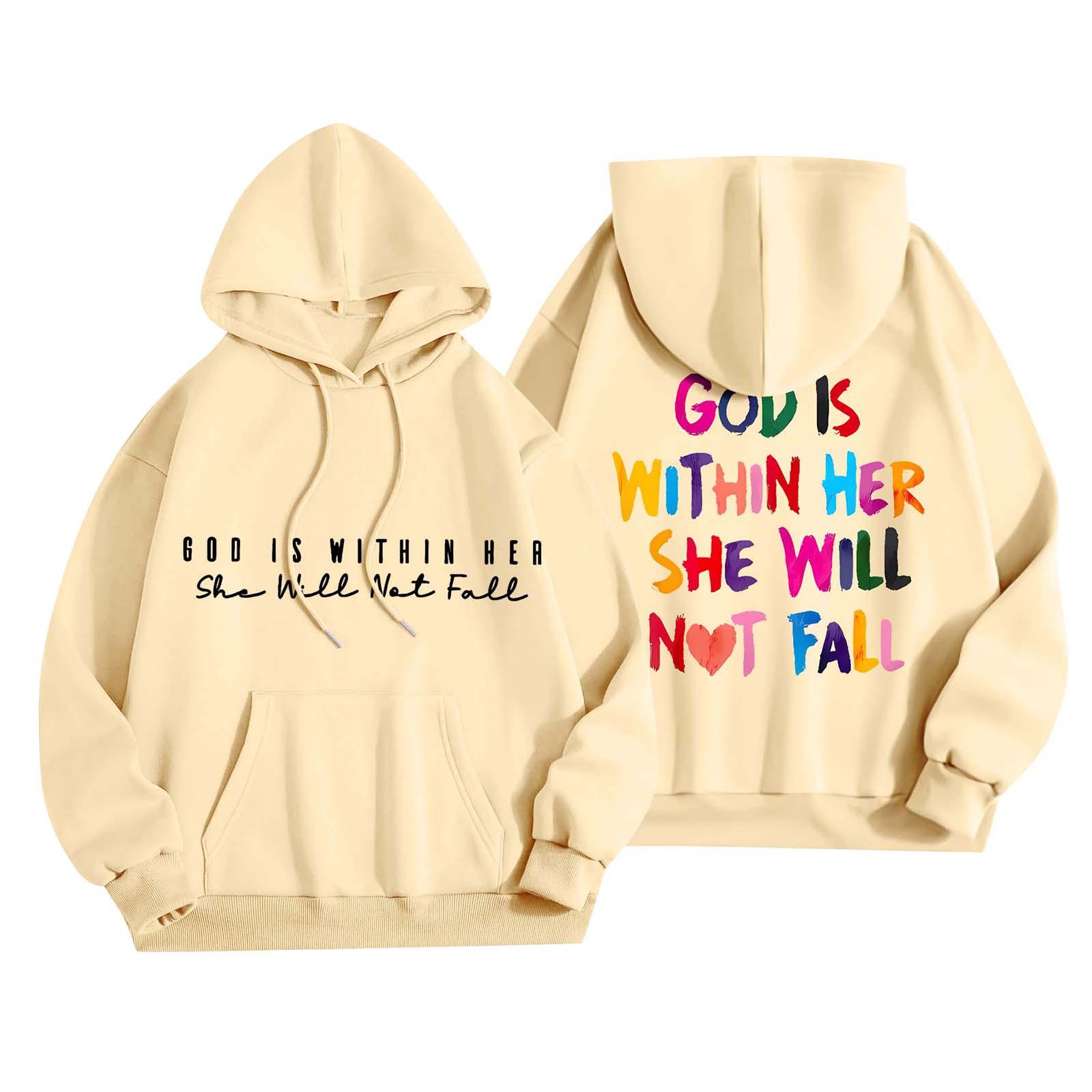 

Жіночий модний легкий жіночий пуловер з довгими рукавами та кишенями, ошатне худі з малюнком XL жовтий