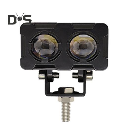 

Светодиодный фонарь для мотоцикла, зеркало с квадратной линзой, дальний свет, двухцветное внешнее рабочее освещение, низкое энергопотребление, простая установка, освещение для мотоцикла чёрный