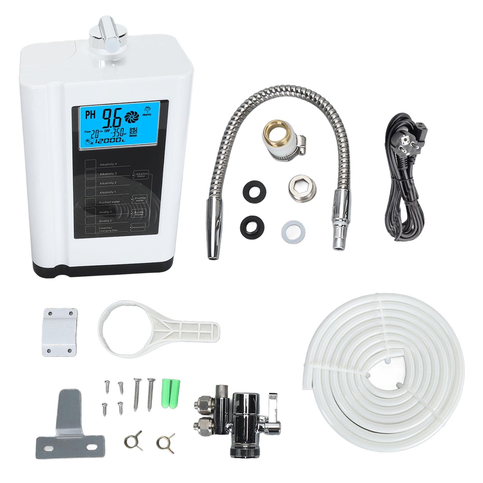 

Генератор обогащенной водородом воды, настенный многофункциональный ионизатор щелочной кислотной воды с малым молекулярным кластером и 3,8-дюймовым ЖК-дисплеем